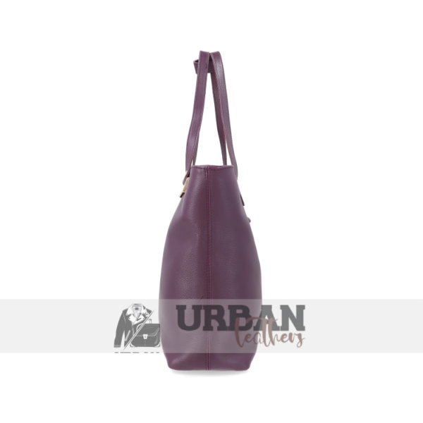 Dark purple elegant and stylish women's handbag with a chic design, perfect for any occasion.