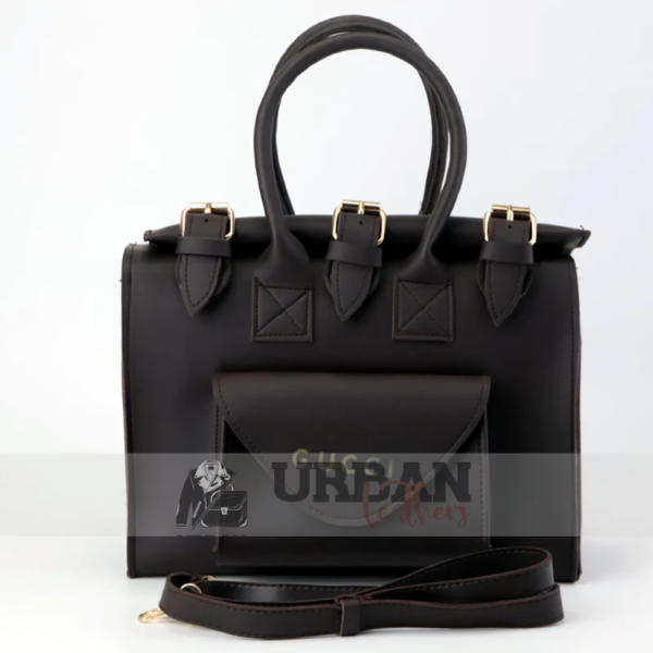 Stylish leather belt bag for women with versatile design.