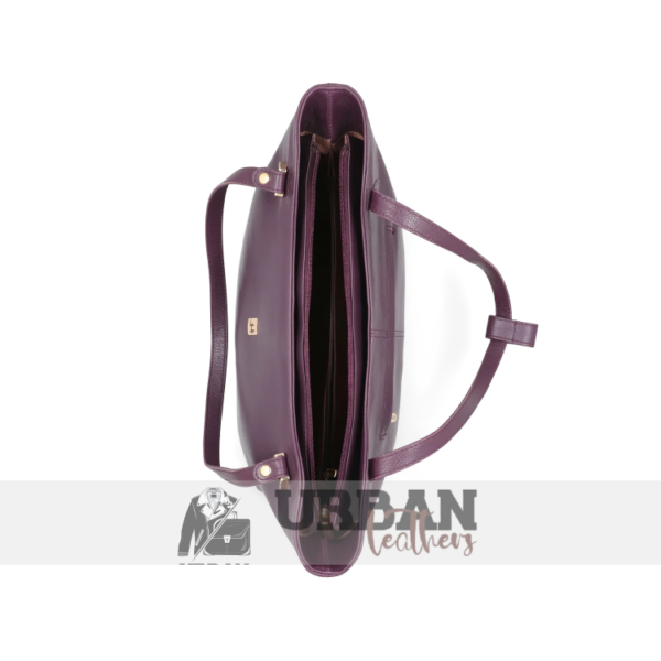 Dark purple elegant and stylish women's handbag with a chic design, perfect for any occasion.