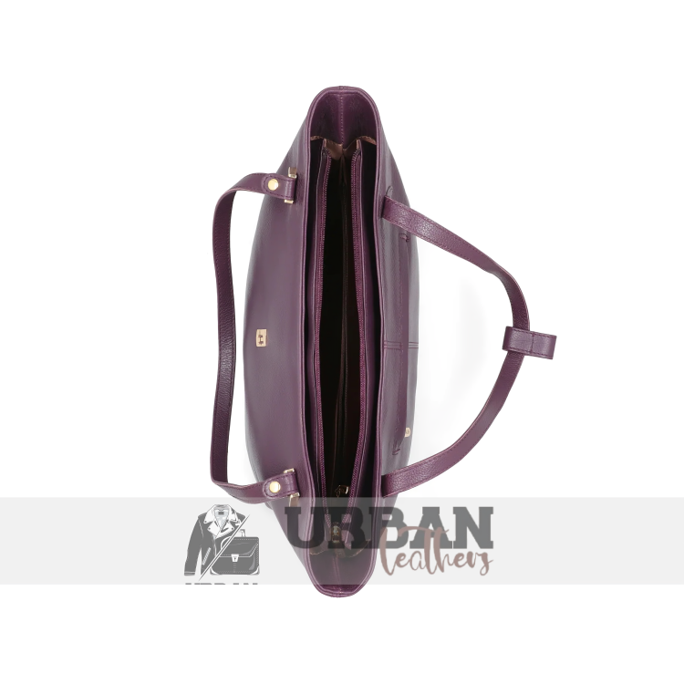 Dark purple elegant and stylish women's handbag with a chic design, perfect for any occasion.