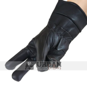 Durable men's winter gloves made of premium sheep leather, designed for warmth and comfort