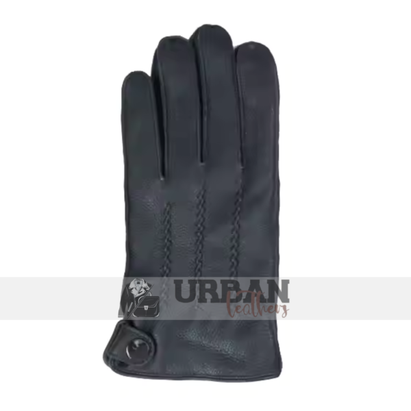 Sheepskin Leather Dressing Gloves for Winter Fashion - Image 2