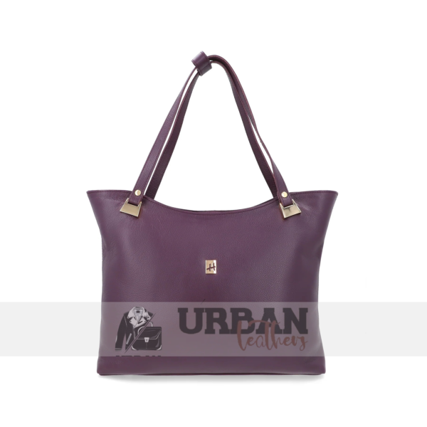 Dark purple elegant and stylish women's handbag with a chic design, perfect for any occasion.