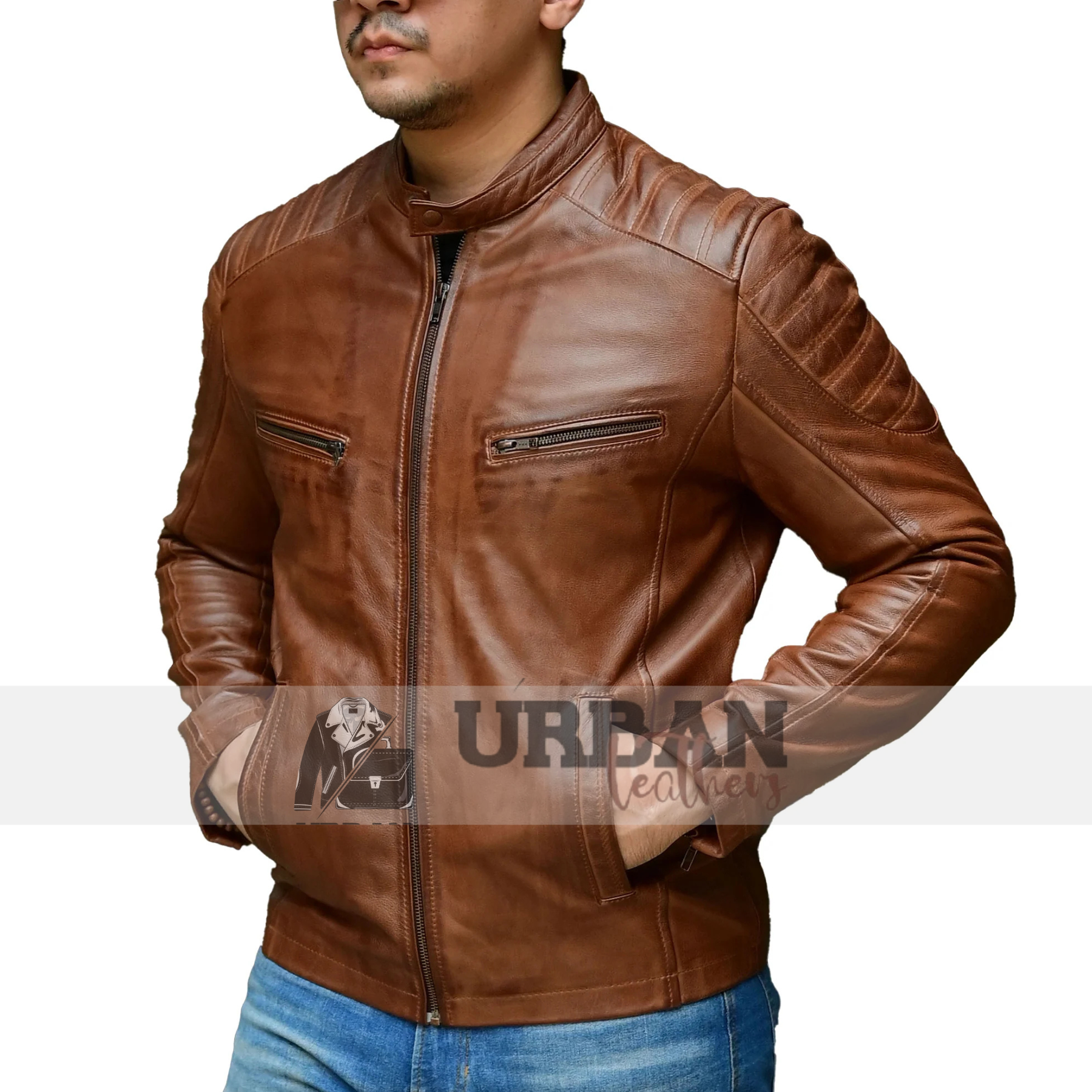 Men's Brown Sheepskin stylish and durable for everyday wear.