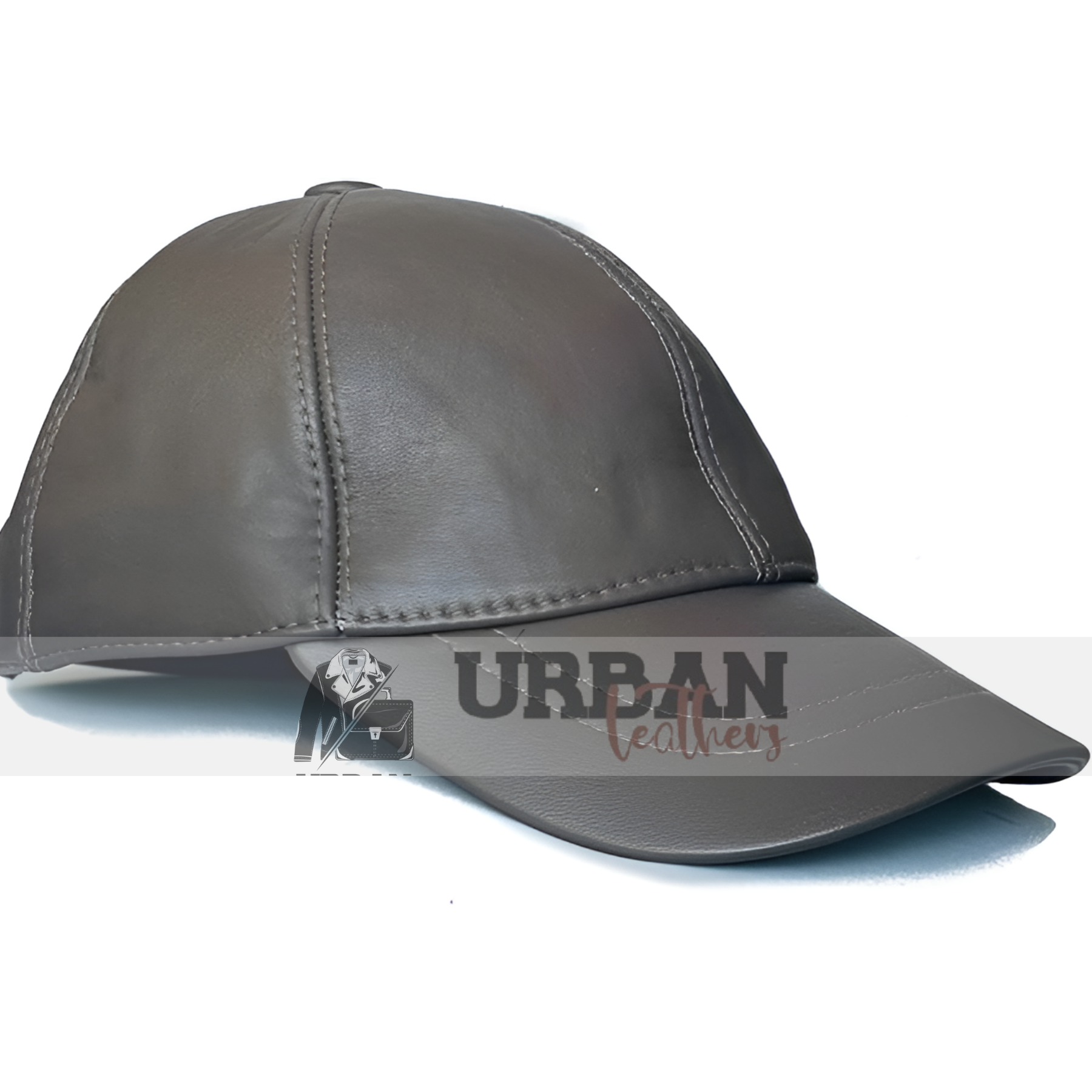 Leather Baseball Cap for Men - Stylish Brown Leather Hat