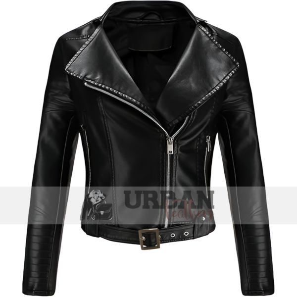 Chic and versatile, this faux leather jacket offers a flattering fit, smooth lining, and functional pockets. Perfect for casual or dressy looks, it’s a must-have for effortless style.