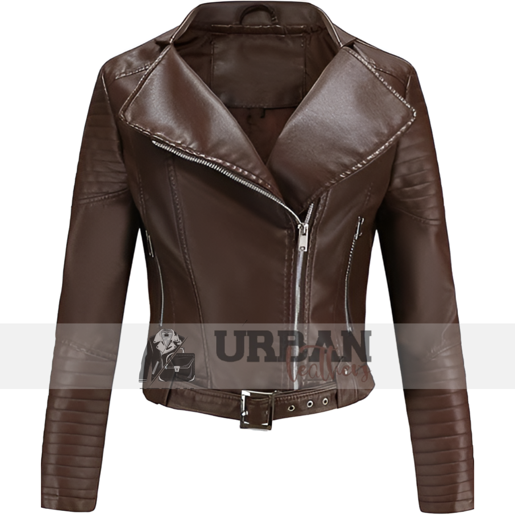 Chic and versatile, this faux leather jacket offers a flattering fit, smooth lining, and functional pockets. Perfect for casual or dressy looks, it’s a must-have for effortless style.